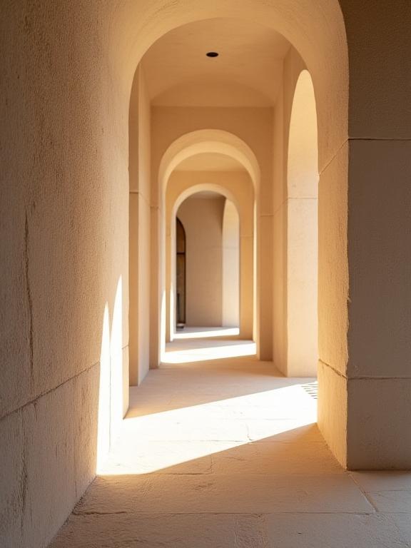 Détail architectural mettant en valeur le jeu de la lumière naturelle sur les matériaux